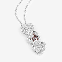 Load image into Gallery viewer, 0.45 Carat Genuine Red Diamond and White Diamond .925 Sterling Silver Pendant
