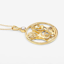 Load image into Gallery viewer, 0.45 Carat Genuine Pearl .925 Sterling Silver Pendant
