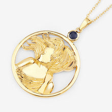将图片加载到图库查看器，0.27 Carat Genuine Blue Sapphire .925 Sterling Silver Pendant
