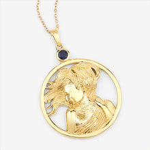 将图片加载到图库查看器，0.27 Carat Genuine Blue Sapphire .925 Sterling Silver Pendant
