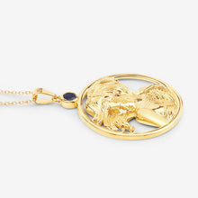 将图片加载到图库查看器，0.27 Carat Genuine Blue Sapphire .925 Sterling Silver Pendant
