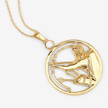 Load image into Gallery viewer, 0.33 Carat Genuine White Zircon .925 Sterling Silver Pendant
