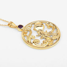 Load image into Gallery viewer, 0.24 Carat Genuine Amethyst .925 Sterling Silver Pendant
