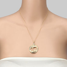 Load image into Gallery viewer, 0.22 Carat Genuine Aquamarine .925 Sterling Silver Pendant
