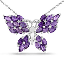Load image into Gallery viewer, 3.90 Carat Genuine Amethyst .925 Sterling Silver Pendant
