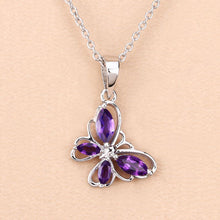 Load image into Gallery viewer, 0.60 Carat Genuine Amethyst .925 Sterling Silver Pendant
