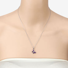 Load image into Gallery viewer, 0.60 Carat Genuine Amethyst .925 Sterling Silver Pendant
