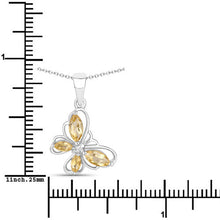 Load image into Gallery viewer, 0.62 Carat Genuine Citrine .925 Sterling Silver Pendant

