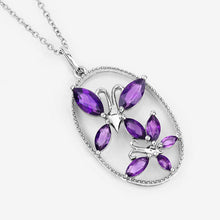 Load image into Gallery viewer, 2.12 Carat Genuine Amethyst .925 Sterling Silver Pendant

