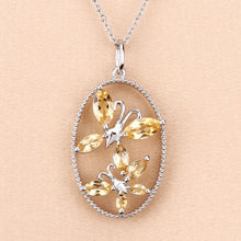 Load image into Gallery viewer, 2.30 Carat Genuine Citrine .925 Sterling Silver Pendant

