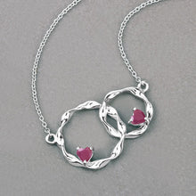 将图片加载到图库查看器，0.70 Carat Genuine Ruby .925 Sterling Silver Pendant
