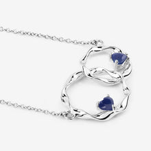 Load image into Gallery viewer, 0.70 Carat Genuine Blue Sapphire .925 Sterling Silver Pendant
