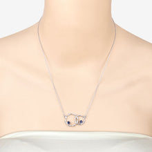 Load image into Gallery viewer, 0.70 Carat Genuine Blue Sapphire .925 Sterling Silver Pendant
