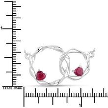 将图片加载到图库查看器，0.70 Carat Genuine Ruby .925 Sterling Silver Pendant
