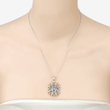 Load image into Gallery viewer, 2.60 Carat Genuine Blue Topaz .925 Sterling Silver Pendant
