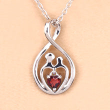 Load image into Gallery viewer, 0.14 Carat Genuine Garnet .925 Sterling Silver Pendant
