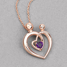 Load image into Gallery viewer, 0.25 Carat Genuine Amethyst .925 Sterling Silver Pendant
