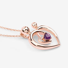 Load image into Gallery viewer, 0.25 Carat Genuine Amethyst .925 Sterling Silver Pendant
