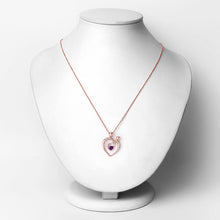 Load image into Gallery viewer, 0.25 Carat Genuine Amethyst .925 Sterling Silver Pendant
