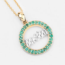 Load image into Gallery viewer, 0.54 Carat Genuine Emerald .925 Sterling Silver Pendant
