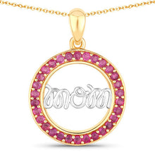 Load image into Gallery viewer, 0.64 Carat Genuine Ruby .925 Sterling Silver Pendant
