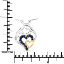 Load image into Gallery viewer, 0.28 Carat Genuine Blue Sapphire .925 Sterling Silver Pendant
