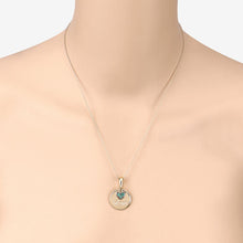 Load image into Gallery viewer, 0.17 Carat Genuine Emerald .925 Sterling Silver Pendant
