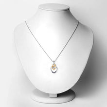 Load image into Gallery viewer, 0.14 Carat Genuine Blue Sapphire .925 Sterling Silver Pendant
