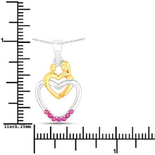 Load image into Gallery viewer, 0.14 Carat Genuine Ruby .925 Sterling Silver Pendant
