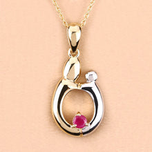 Load image into Gallery viewer, 0.20 Carat Genuine Ruby .925 Sterling Silver Pendant
