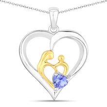Load image into Gallery viewer, 0.45 Carat Genuine Tanzanite .925 Sterling Silver Pendant
