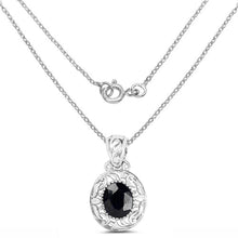 Load image into Gallery viewer, 5.94 Carat Dyed Sapphire .925 Sterling Silver Pendant
