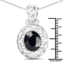 Load image into Gallery viewer, 5.94 Carat Dyed Sapphire .925 Sterling Silver Pendant
