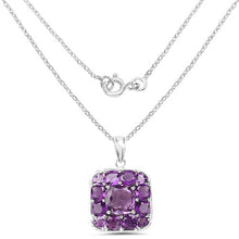 Load image into Gallery viewer, 8.20 Carat Genuine Amethyst .925 Sterling Silver Pendant
