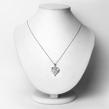 将图片加载到图库查看器，0.54 Carat Genuine Blue Topaz and White Topaz .925 Sterling Silver Pendant
