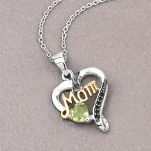 Load image into Gallery viewer, 0.49 Carat Genuine Peridot and Black Spinel .925 Sterling Silver Pendant
