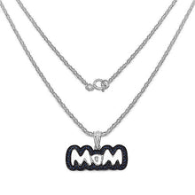 Load image into Gallery viewer, 1.02 Carat Genuine Blue Sapphire .925 Sterling Silver Pendant
