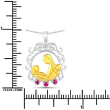 Load image into Gallery viewer, 0.14 Carat Genuine Ruby .925 Sterling Silver Pendant
