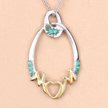 Load image into Gallery viewer, 0.15 Carat Genuine Emerald .925 Sterling Silver Pendant
