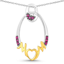 将图片加载到图库查看器，0.18 Carat Genuine Ruby .925 Sterling Silver Pendant
