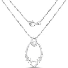 Load image into Gallery viewer, 0.14 Carat Genuine White Diamond .925 Sterling Silver Pendant
