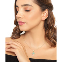 Load image into Gallery viewer, 18K Yellow Gold Plated 0.84 Carat Genuine Emerald .925 Sterling Silver Pendant
