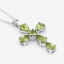 Load image into Gallery viewer, 2.24 Carat Genuine Peridot .925 Sterling Silver Pendant

