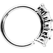 Load image into Gallery viewer, 16G 5/16 Clear CZ Quintet Seamless Circular Ring
