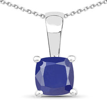 Load image into Gallery viewer, 1.80 Carat Genuine Emerald, Glass Filled Ruby &amp; Glass Filled Sapphire .925 Sterling Silver Pendant
