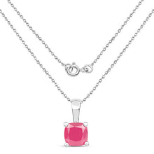 Load image into Gallery viewer, 3.00 Carat Genuine Emerald, Glass Filled Ruby &amp; Glass Filled Sapphire .925 Sterling Silver Pendant
