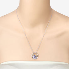 Load image into Gallery viewer, 1.33 Carat Genuine Tanzanite and White Topaz .925 Sterling Silver Pendant
