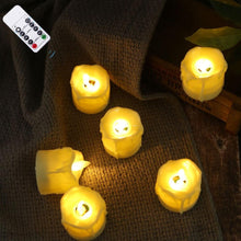 Load image into Gallery viewer, Pack of 6 or 12 Remote or Not Remote Flameless Battery Candles Realistic and Bright Flickering Bulb Battery Operated Flameless LED Tea Light Ideal for Parties Weddings Birthdays Hollween Gift Realistic and Bright Flickering Fake Dancing Flame Tea lights
