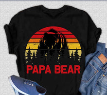 Load image into Gallery viewer, Papa Bear Men's Bamboo Viscose/Organic Cotton Short Sleeve Graphic T-Shirt
