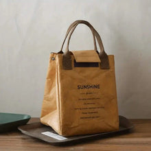 Load image into Gallery viewer, Paper Bento Bag Waterproof And Oilproof Insulation Bag
